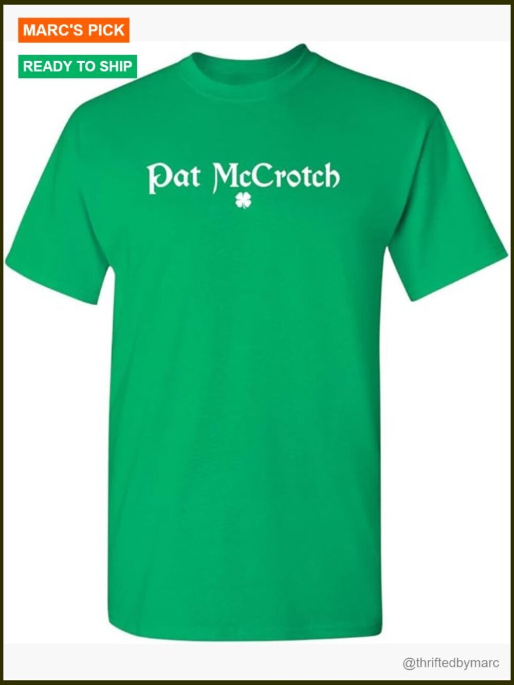 Men's Regular Fit Cotton T-Shirt St Patrick's Day Novelty Graphic Tee